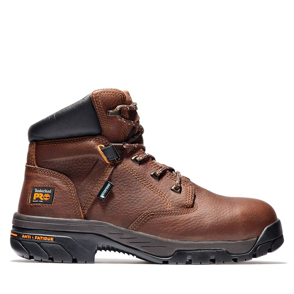 Bocanci De Muncă Timberland Barbati Maro - Pro® Helix 6\" Alloy Toe - Romania - FZCOVR180